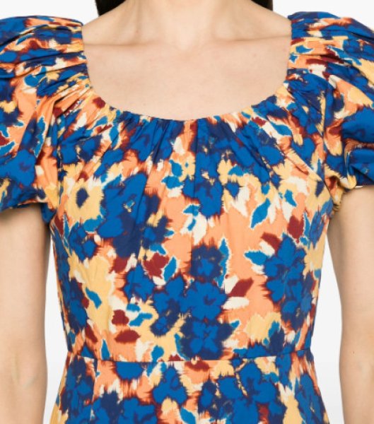 画像3: セール！【雑誌掲載、大政絢さん着用】ULLA JOHNSON ウラジョンソン　Imara 花柄ドレス  08081 (3)