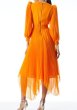 画像2: Alice + Olivia アリスアンドオリビア　 Sion Sunburst Pleated Dress オレンジ系 (2)