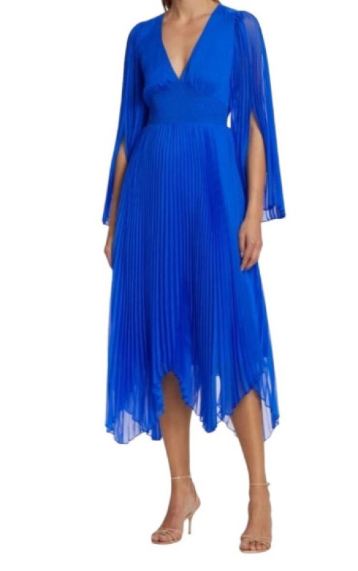 画像1: 【パリスヒルトン愛用】Alice + Olivia アリスアンドオリビア　  Sion Maxi Dress ブルー (1)