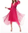 画像3: Alice + Olivia アリスアンドオリビア　 Sion Sunburst Pleated Dress ピンク系 (3)