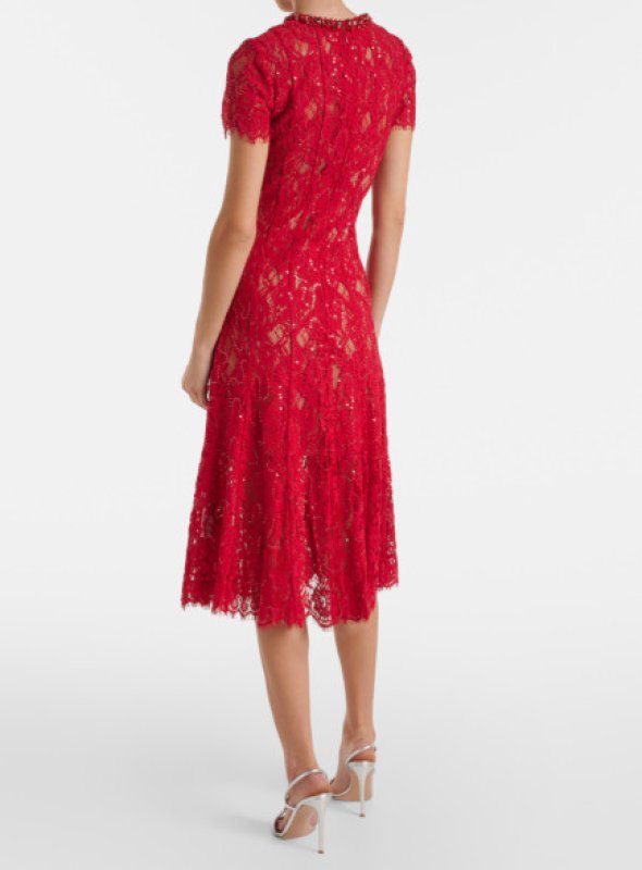 画像2: セール！Self Portrait　セルフポートレート　Embellished fishnet midi dress (2)