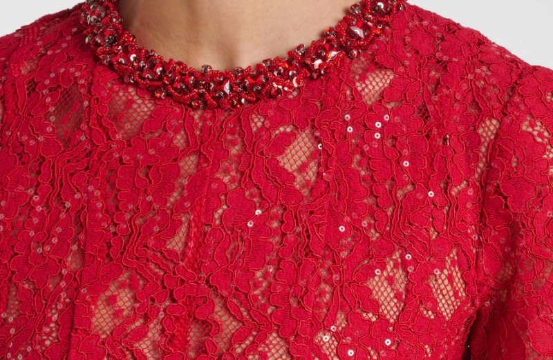 画像3: セール！Self Portrait　セルフポートレート　Embellished fishnet midi dress (3)