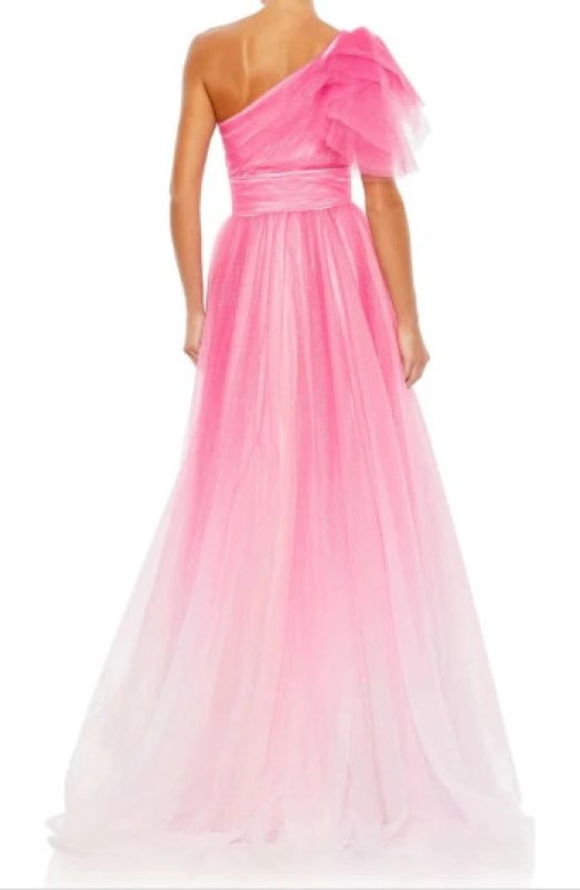 画像2: Mac Duggal マックドゥガル　 Ombre Ruffled One Shoulder Ballgown (2)