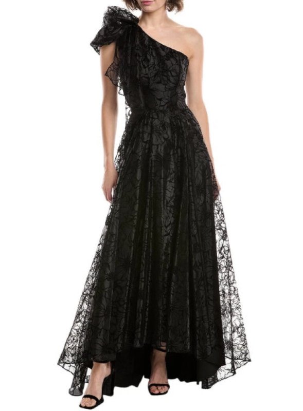 画像1: Black Halo   Mirabella One Shoulder Ballgown (1)