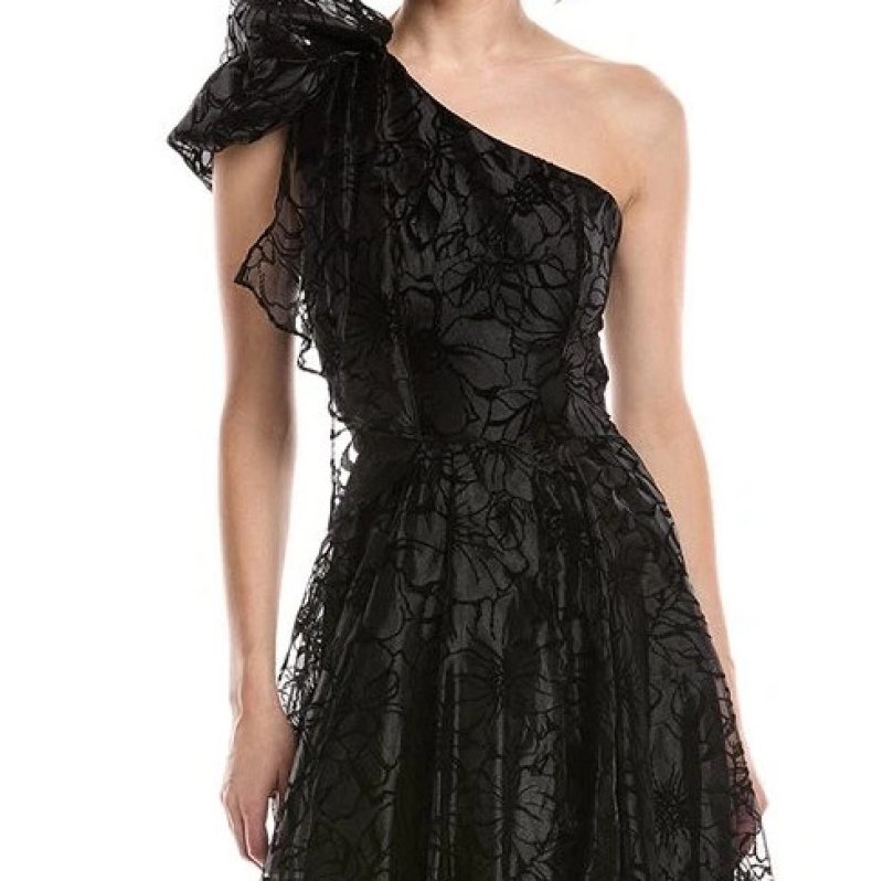 画像3: Black Halo   Mirabella One Shoulder Ballgown (3)