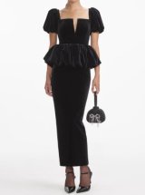 セルフポートレイト　プリーツドレス リボン付き セルフポートレイト プリーツドレス リボン付き Self-portrait セルフ