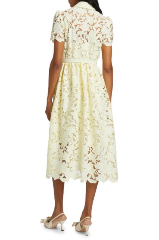 画像2: セール！【パリスヒルトン愛用】Self Portrait　セルフポートレート　Lace Collared midi dress  13823 (2)