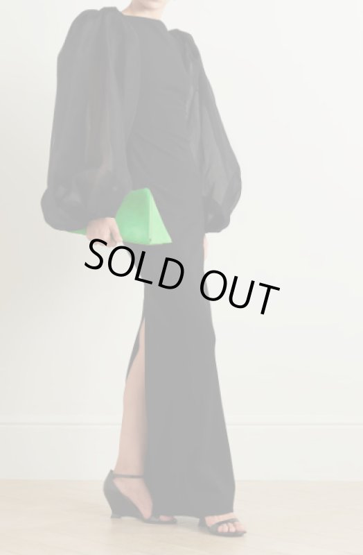 画像1: セール！Solace London ソレイスロンドン  Karla crepe and organza maxi dress (1)