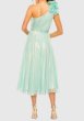 画像3: セール！Mac Duggal マックドゥガル　Rosette One Shoulder Tea Length Midi Dress　グリーン系 (3)