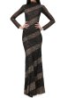 画像1: 【ドラマ使用】Alice + Olivia アリスアンドオリビア   Delora Lace Mock-Turtleneck Maxi Dress (1)