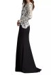画像3:  Tadashi Shoji  タダシショージ　Randall Embroidered Crepe Gown ブラック、アイボリー (3)