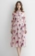 画像1: 即発！【キャサリン妃ご愛用】KATE SPADE New York ケイトスペード  encore rose pleat chiffon dress  20101 (1)