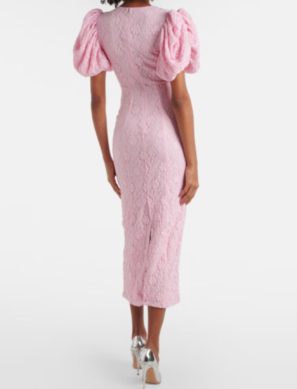 画像2: セール！ROTATE 　Lace midi dress　ピンク系　 (2)