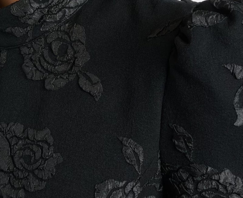 画像3: セール！ROTATE 　Jacquard midi dress ブラック (3)