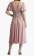 画像2: Tadashi Shoji タダシショージ  Indira Embroidered Chiffon Midi Dress  ベージュ系 (2)