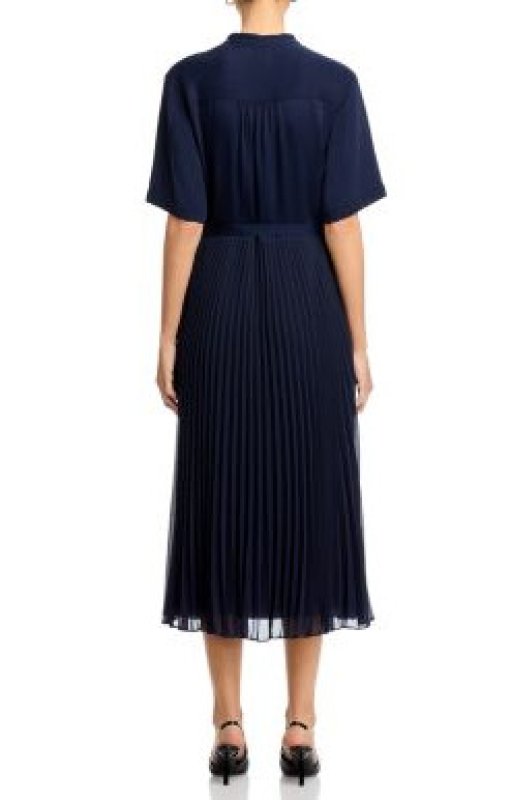 画像2: セール！【ヴィクトリア王女愛用】Boss  docelina プリーツドレス (2)