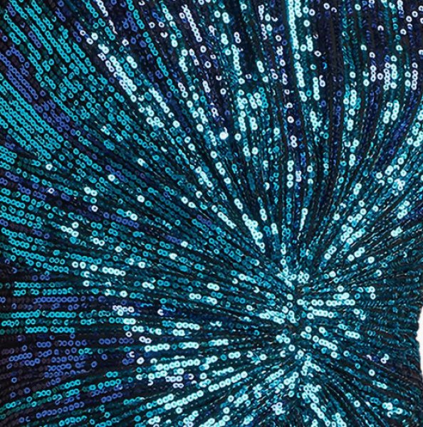 画像4: Tadashi Shoji タダシショージ   Solene スパンコールカクテルドレス　ブルー系 (4)