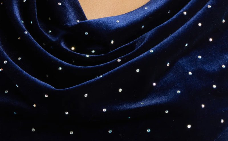 画像4: Eliza J  カウルネックベルベットガウン　ネイビー (4)