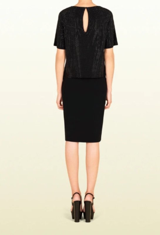 画像2: 70％オフ! GUCCI グッチ　ブラック2ピースセットワンピース (2)