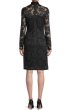 画像2: セール！Elie Tahari エリータハリ　長袖ブラックレースドレス (2)