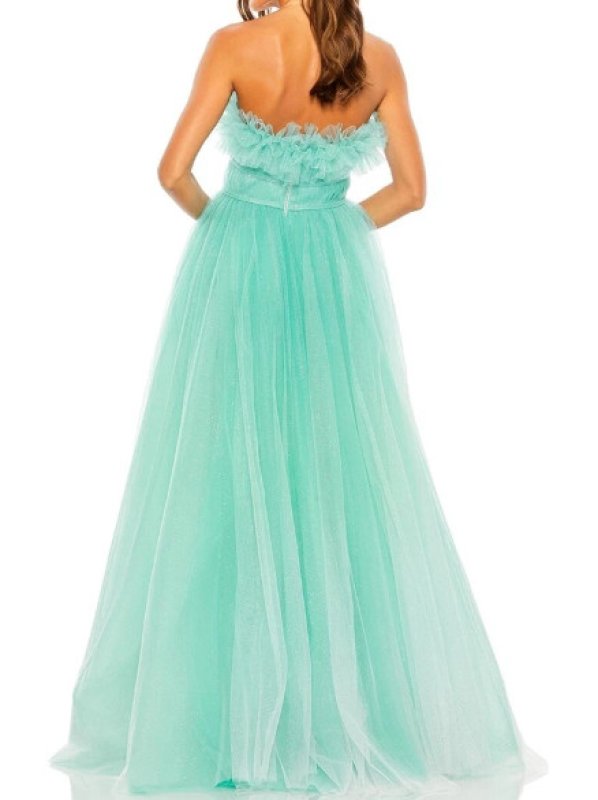 画像2: セール！Mac Duggal マックドゥガル  Strapless Glitter Tulle Gown  (2)