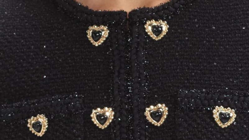 画像4: 【セリーナゴメス愛用】Self Portrait　セルフポートレイト  Black Buttoned Long Sleeve Knit Mini Dress (4)