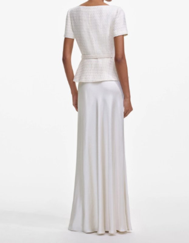 画像3: 【人気インフルエンサー愛用】Self Portrait　セルフポートレイト  Cream Boucle Tailored Maxi Dress (3)