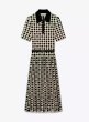 画像4: 12/7までセール！【中条あやみさん着用】Tory Burch トリーバーチ　Jacquard Viscose Polo Dress (4)