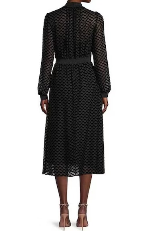 画像2: セール！Tory Burch トリーバーチ　Velvet Devore Black Dress (2)