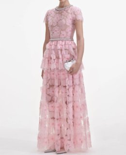 新品　セルフポートレイト　ローズレース　ペプラム　ミニ　ドレス　ワンピース SELF PORTRAIT セルフポートレイト ドレス一覧｜インポートドレスbabyface