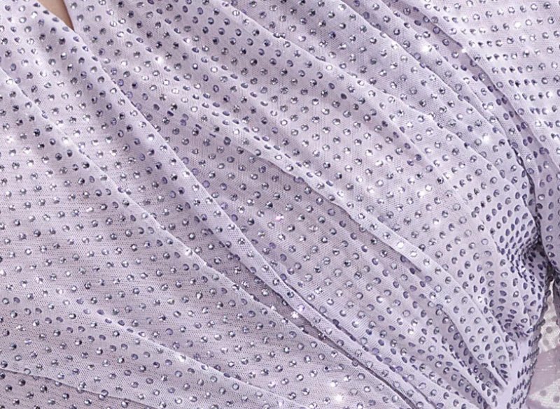 画像4: 【IVE ウォニョン着用】Self-Portrait ワンショルダー ギャザーマキシドレス ライラック (4)