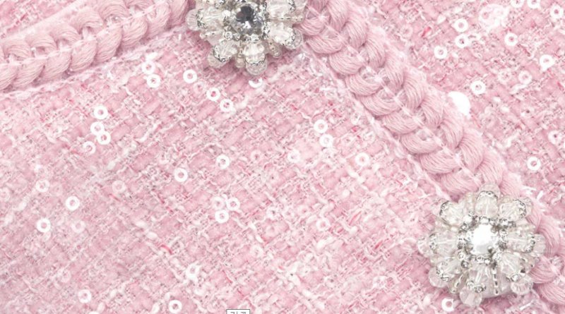 画像4: Self Portrait ピンクブークレ スパンコール ミディドレス｜エレガントパーティー・ホテルディナー向け (4)