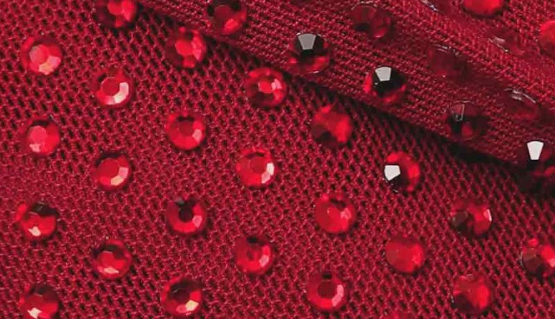 画像4: Self-Portrait ラインストーンメッシュ マキシドレス｜パーティー・演奏会向け レッド (4)