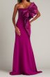 画像1: Tadashi Shoji タダシショージ  　Breton Sculpted Bow Gown　パープル系 (1)