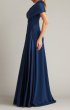 画像4: Tadashi Shoji  タダシショージ   　Milica Draped Portrait Collar Gown ネイビー (4)