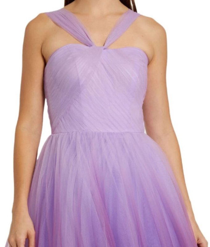 画像2: セール！Mac Duggal マックドゥガル｜Cross Front Strap Ombre Tulle Gown  (2)