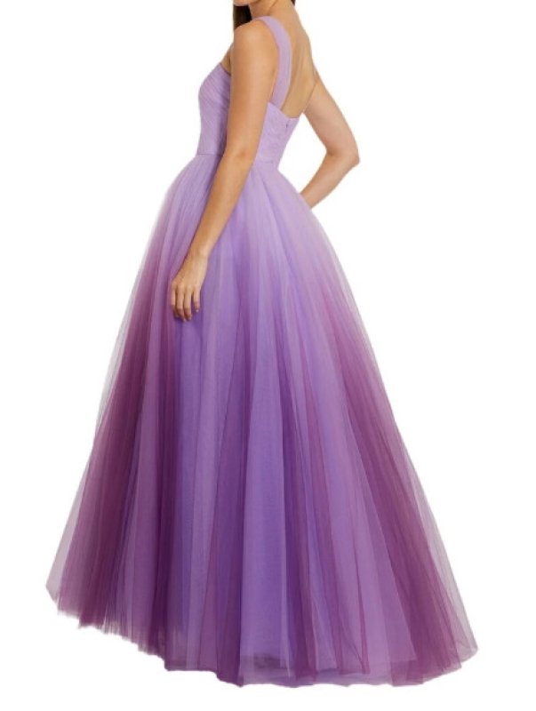 画像3: セール！Mac Duggal マックドゥガル｜Cross Front Strap Ombre Tulle Gown  (3)