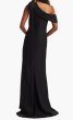 画像2: Tadashi Shoji タダシショージ   cassia ワンショルダー Gown ブラック  20802 (2)