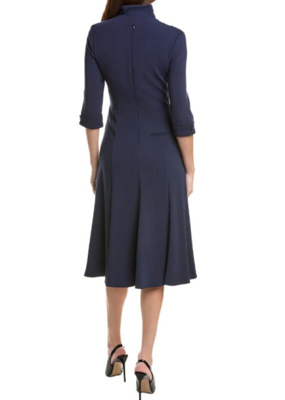 画像2: 1/29までセール！【ドラマ使用】Black Halo ブラックヘイロー Kensington シースドレス ネイビー｜大人女性のための上品ワンピース (2)