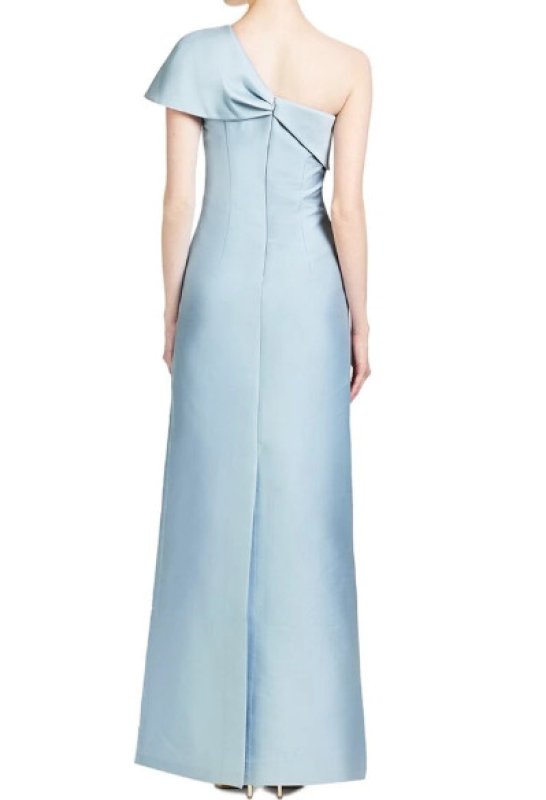 画像3: Sachin & Babi Ines Gown ワンショルダーリボン ロングドレス｜フォーマル・イブニング対応｜ライトブルー (3)