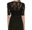 画像4: Teri Jon by Rickie Freeman ブラックレース ミディドレス｜上品フォーマル・パーティー対応 (4)