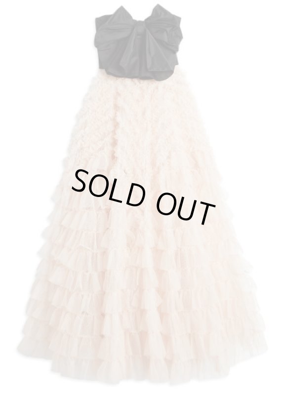 画像5: セール、REDValentino ストラップレス タフタ×チュール ティアードガウン｜ラグジュアリーパーティードレス (5)