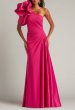 画像1:  Tadashi Shoji  タダシショージ  Romay ワンショルダー ロングドレス　ピンク (1)