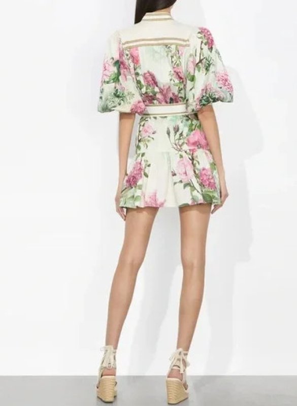 画像3: 【Kit Hoover 着用】Alice + Olivia Cora 花柄 ミニドレス (3)