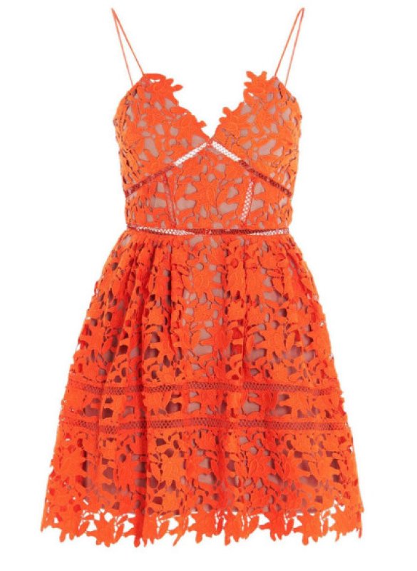 画像5: 【エミリー、パリへ行く】Self Portrait　セルフポートレート　Azaelea Dress オレンジ (5)