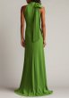 画像2: Tadashi Shoji  タダシショージ   　SIMS SHOULDER BOW HALTER GOWN　グリーン系  01113 (2)