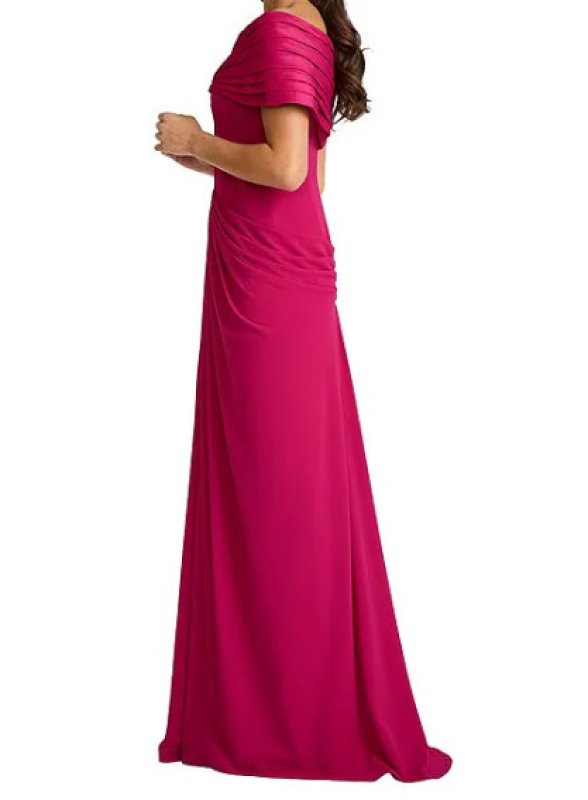 画像3: Tadashi Shoji タダシショージ  Seraphine ポートレートカラー プリーツ ロングドレス ピンク (3)