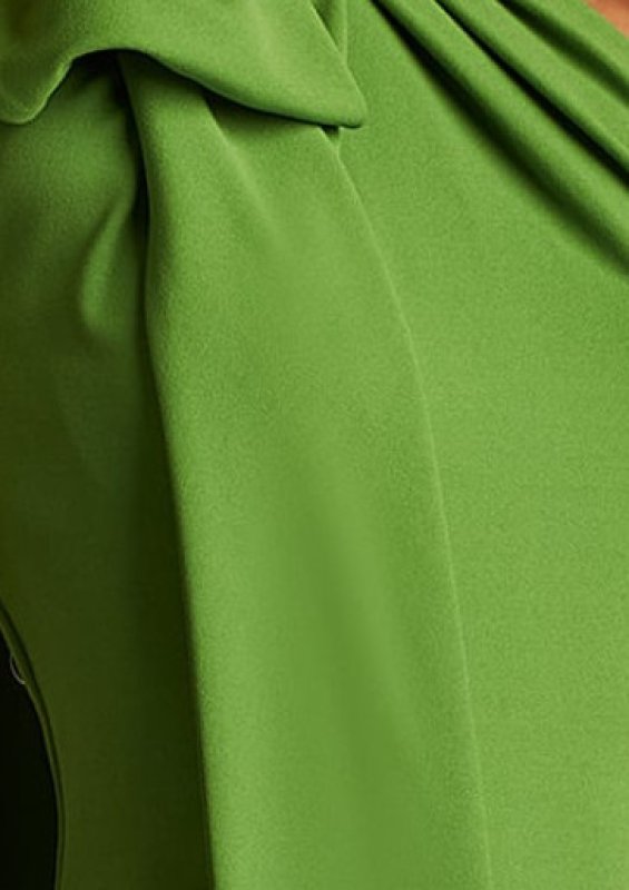 画像4: Tadashi Shoji  タダシショージ   　SIMS SHOULDER BOW HALTER GOWN　グリーン系  01113 (4)