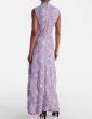 画像2: ROTATE フローラル刺繍メッシュ マキシドレス 　パープル系 (2)
