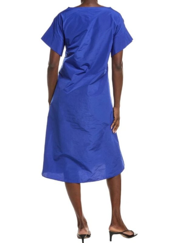 画像2: Weekend Max Mara FINISH ミディ丈 Aラインドレス ブルー (2)